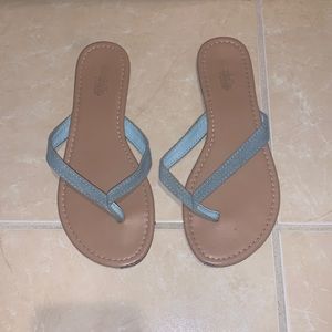 Charlotte Russe Denim flipflops
